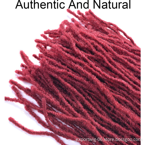 Faux Locs Crochet Hair Deadlocks Sister Locks Afro Crochet Braids Ombre Color 20 Inch Brown Synthetic Braiding Hair for Women